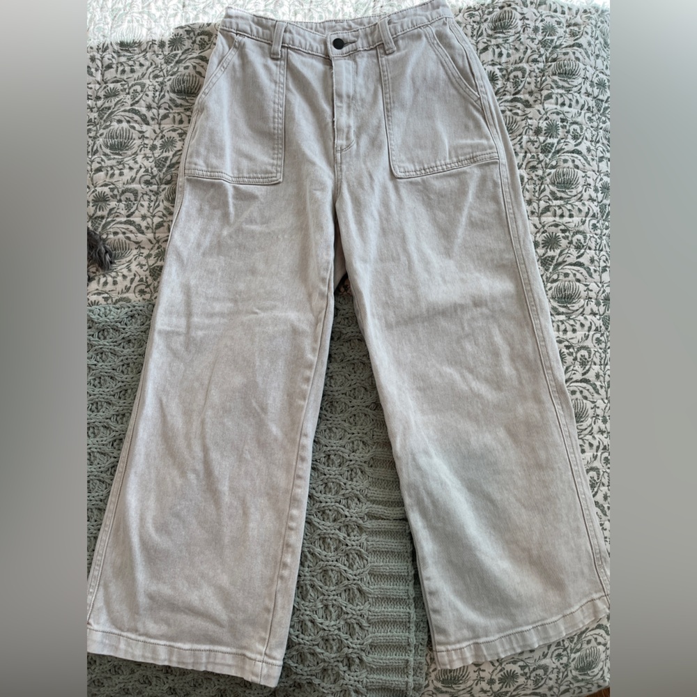 Universal Thread Cropped Wide Leg Jeans